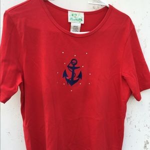Quacker Factory nautical with sparkle top